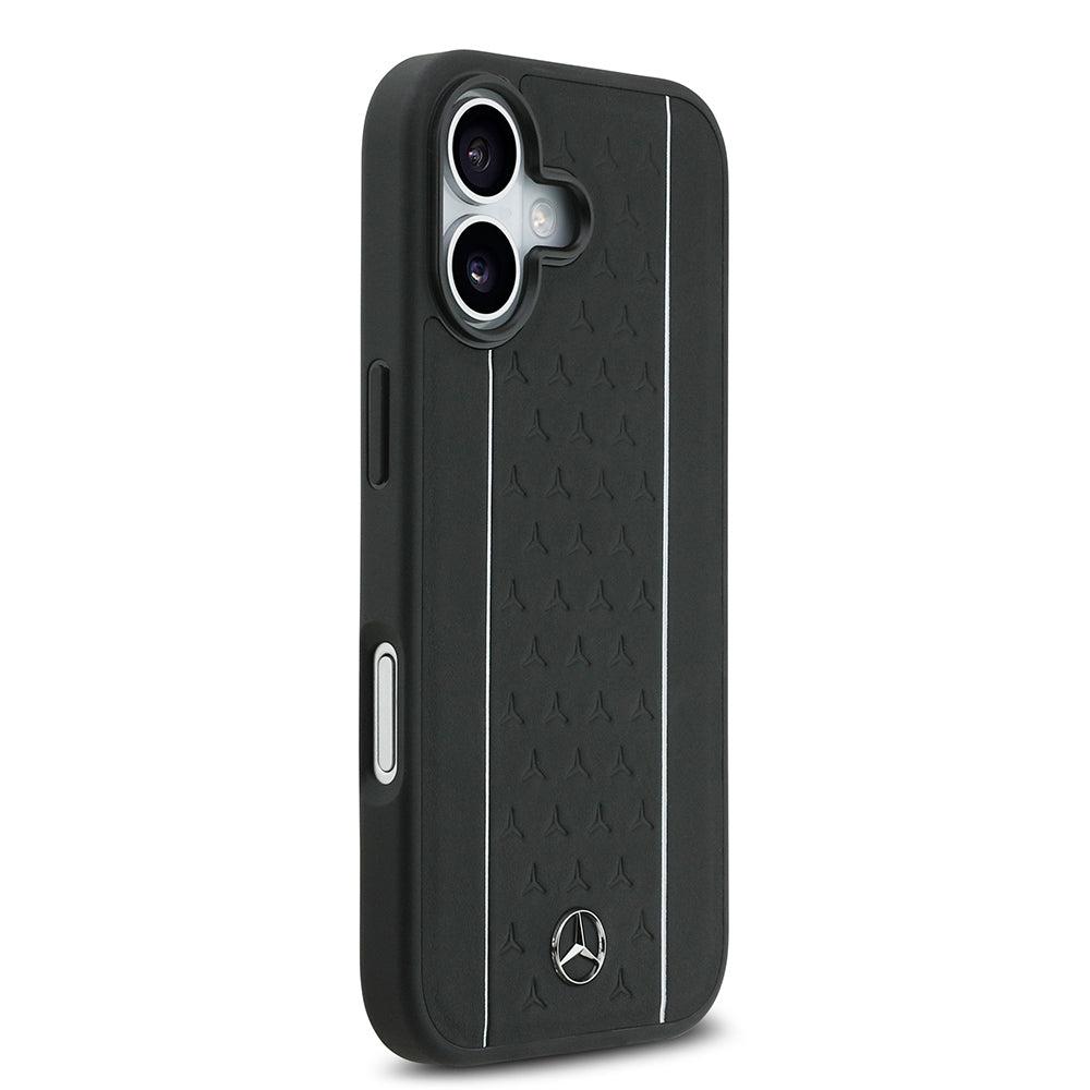 Mercedes Benz iPhone 17 Orjinal Lisanslı M-safe Şarj Özellikli Şeritli Yıldız Desenli Metal Logolu Deri Kılıf Mercedes Benz iPhone 17 Orjinal Lisanslı M-safe Şarj Özellikli Şeritli Yıldız Desenli Metal Logolu Deri Kılıf